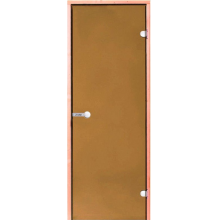 harvia-spb | Стеклянная дверь для сауны Harvia 7/19, коробка ольха, бронза