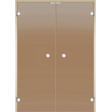 harvia-spb | Стеклянная дверь для сауны Harvia, двойные 17/21 коробка ольха/осина, бронза