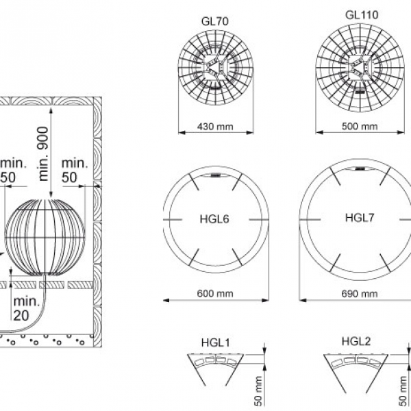 harvia-spb | Электрическая печь Harvia Globe GL110 10.5 кВт (выносной пульт) 
