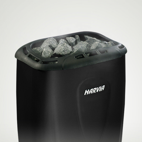 harvia-spb | Электрическая печь Harvia Moderna 8 кВт V80E Black (выносной пульт Xenio) 