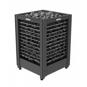 harvia-spb | Электрическая печь Harvia Modulo 13.6 кВт (2 стороны - решетка, передняя + левая) Black (без пульта) 
